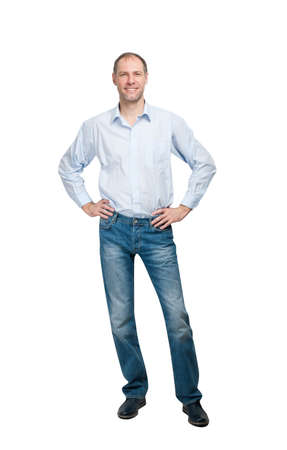 Blue Shirt Jeans and White Clip Art